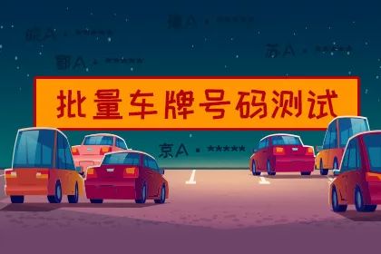 批量测车牌号码